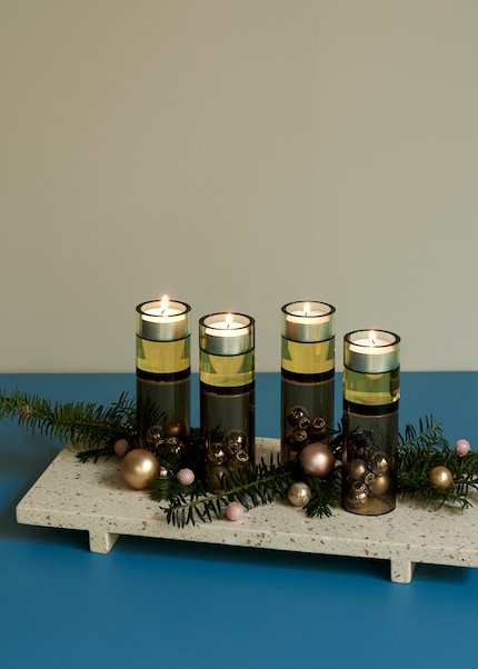 Eine Alternative, wenn dir Stumpen- oder Stabkerzen zu wuchtig sind.