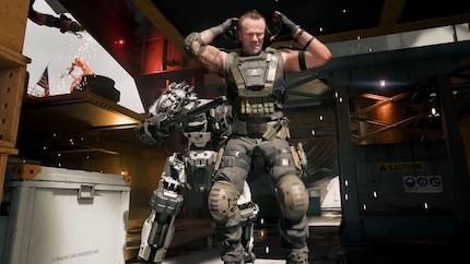 Die Sprachaufnahmen für den Multiplayer waren zeitintensiv. In dieser Szene wird Mike Harper von einem Roboter getötet.