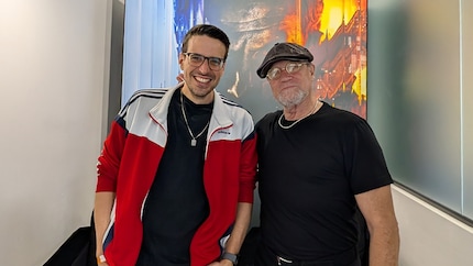 Michael Rooker (rechts) und ich (links)