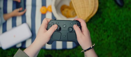 The Steam Controller uses two large trackpads.
