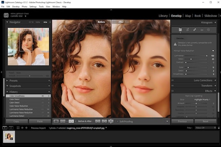 Hier wurde gar nicht die KI-Entrauschung getestet.