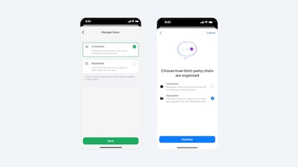 The chats are visually separated.