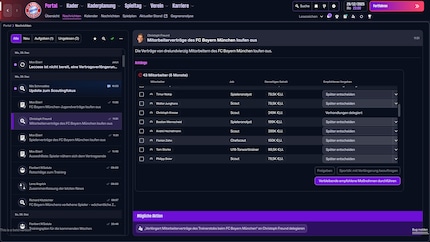 43 auslaufende Verträge und keine Möglichkeit, Fähigkeiten auf einen Blick zu vergleichen.