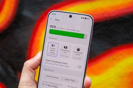 Akkulaufzeiten zum Träumen.