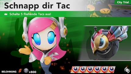 Die NPCs fordern mich mit simplen Zeitrennen als auch mit allerlei ausgefallenen Challenges heraus.