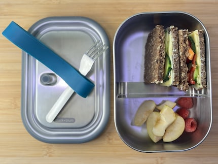 Das Ventil hilft, die Lunchbox auslaufsicher zu verschließen.