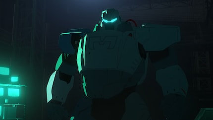 Der zerstörte Mecha-Man-Anzug markiert den Wendepunkt in Roberts Leben.