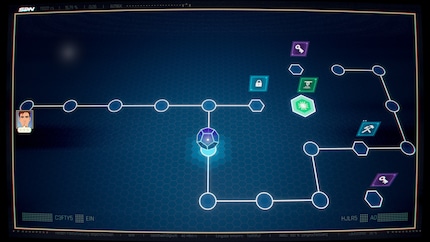 Aus der SDN-Zentrale an meinem Terminal muss ich während der Einsätze gelegentlich Hacking-Minispiele lösen.