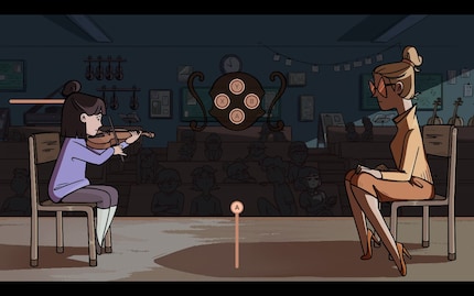 Zwischendurch spiele ich traumatische Erinnerungen von Constance nach – wie die Demütigung durch ihre Musiklehrerin.