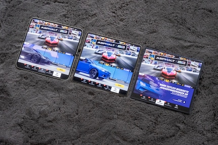 Viele Apps sind auf die Foldables abgestimmt. So zocke ich beispielsweise auf einem geteilten Bildschirm.