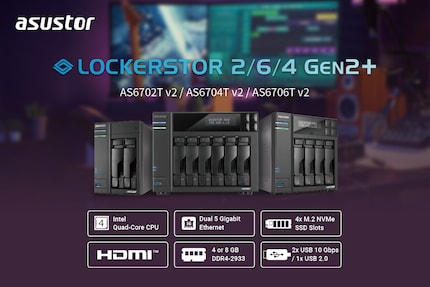 Die wichtigsten Spezifikationen der neuen NAS-Serie.