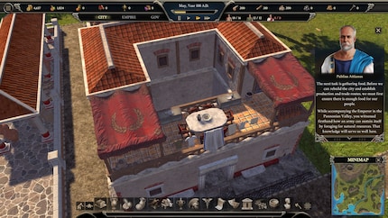 Ein Wohngebäude für Plebejer. Alle Bauwerke wirken liebevoll designt.