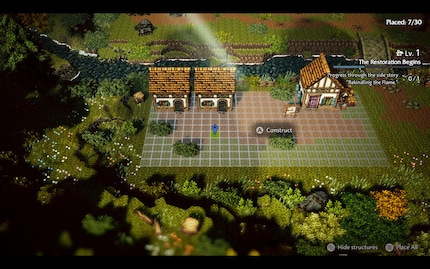 Das Bausystem ist rudimentär und wird erst nach vielen Spielstunden interessanter.