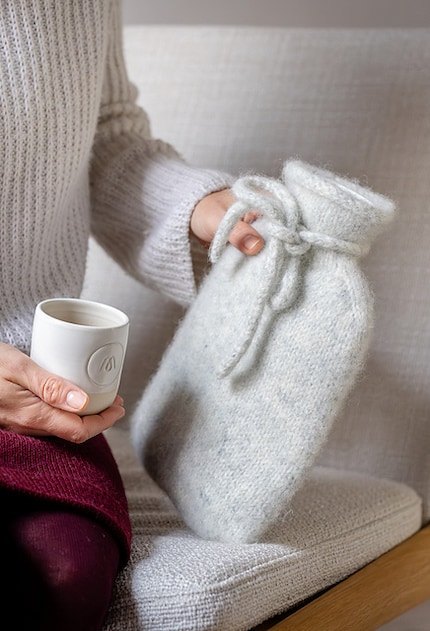 Schön warm und kuschelig: die Wärmeflasche Filli