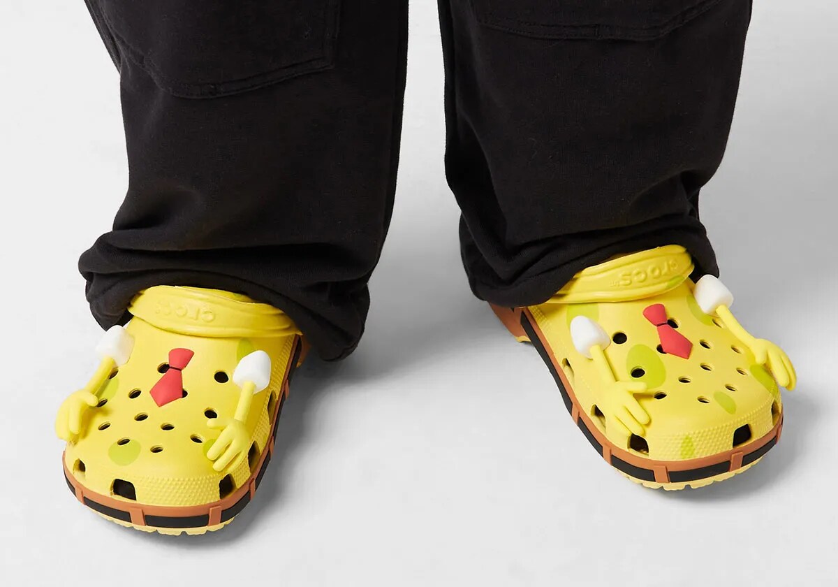 spongebob toe crocs