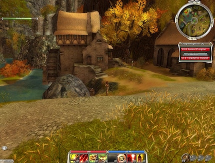 Ein Screenshot aus dem Jahr 2005: Ich mache mit einer Waldläuferin meine ersten Schritte in «Guild Wars».