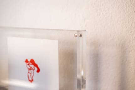 Der Schnellwechselrahmen kann im Hoch- oder Querformat genutzt werden.