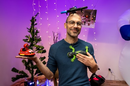 Vier Nervensägen. Ganz oben die Drohne.