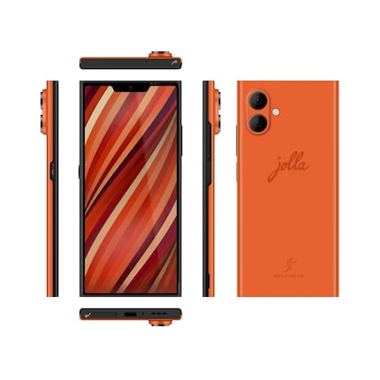 Das neue Jolla Phone aus allen Richtungen.