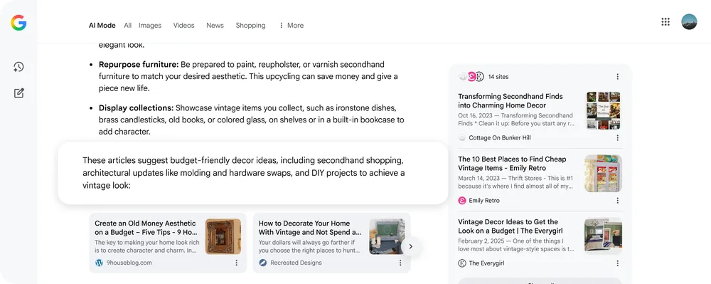 The planned «contextual introductions» summarise content, but also encourage users to click further.