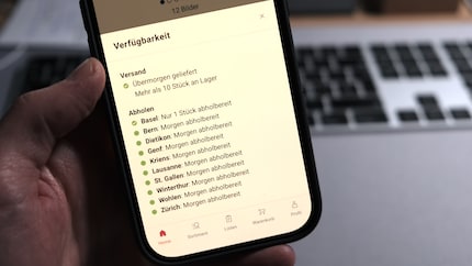 Dieses Produkt ist zum Beispiel einmal in der Filiale in Basel direkt verfügbar.