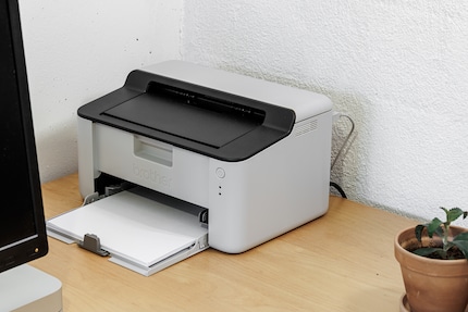 Een zwart-wit laserprinter zonder franje en zonder problemen.