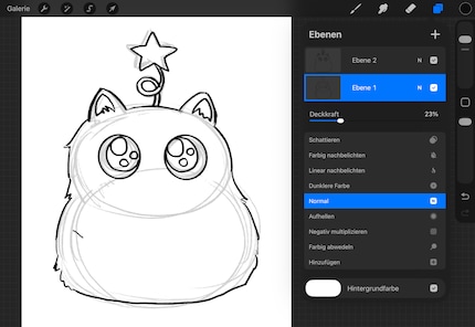 So in etwa soll die Katze aussehen.