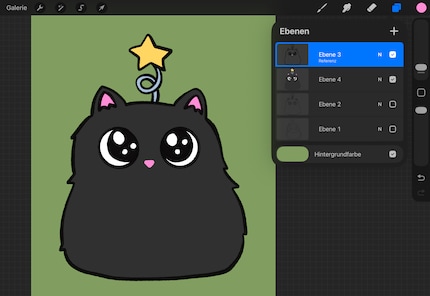 Die Farben sind schnell eingefügt.