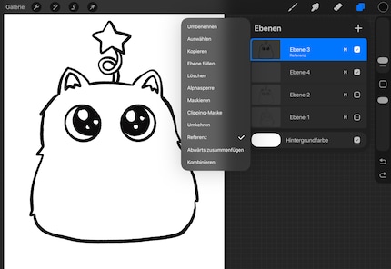 Die Aussenlinien sitzen. So kann ich sie perfekt als Referenzebene markieren.
