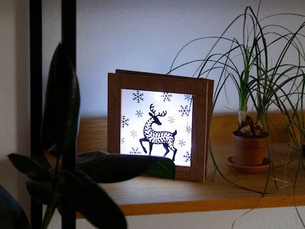 Das gedimmte Licht beleuchtet auch die Rückwand.