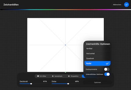 Mit der radialen Symmetrie steht deinem Mandala nichts mehr im Weg.