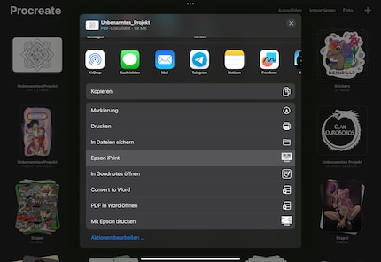 Senden, ausdrucken, ausmalen.
