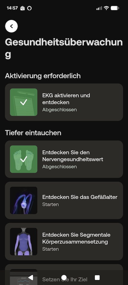Eigentlich soll ich jede Einführung zu den Gesundheitsfunktionen erst durchlesen. Es mangelt mir schlicht an der Geduld.