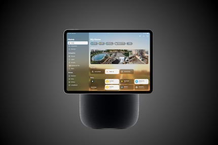 Eine Variante des Hubs könnte aussehen wie ein HomePod mit Display.