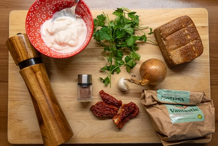 Öl und Kurkuma fehlen auf dem Foto, die denkst du dir einfach dazu.