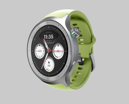 The Moto Watch is quite large at 47 millimetres.