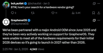 2026 no longer works with the GrapheneOS smartphone.