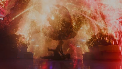 Die Funken fliegen: In Staffel drei war der finale Kampf gegen den Mind Flayer bereits ähnlich episch wie beim Serien-Schluss inszeniert.