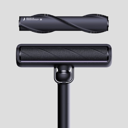 Die Bürstenrolle kann je nach Bodenbeschaffenheit gewechselt werden.