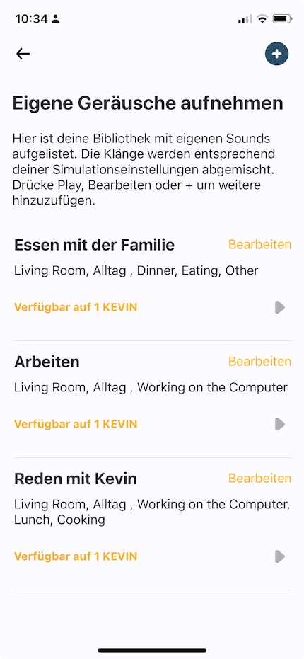 Zu hochgeladenen Audios wähle ich passende Schlagworte.