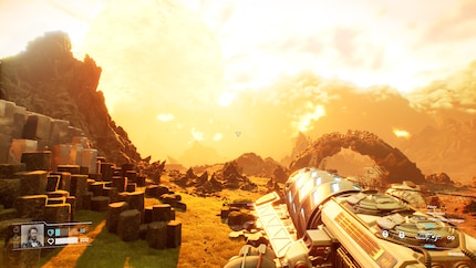 Absolut nicht zu empfehlen: schutzlos die heranbrausende Eruptionswelle von Ruptura (am Himmel zu erahnen) zu beobachten.