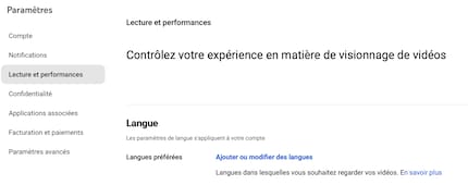 Dans les paramètres, vous indiquez les langues que vous souhaitez entendre dans l’original.