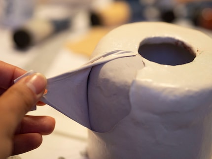 Ich habe die zwei Schichten zu schnell aufeinander aufgetragen.