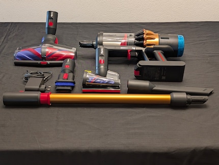 Das Gesamtsystem mit allen gelieferten Teilen.