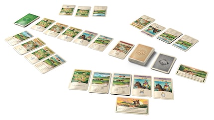 Im Spiel «Catan on the Road» sind 120 Karten enthalten.