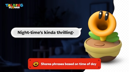 When the flower wakes me up from a deep sleep.