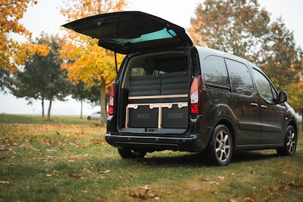 Der Boxio Rack ist für verschieden große Fahrzeuge geeignet.