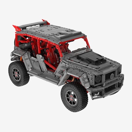 The open body exposes the chassis, frame structure and interior.