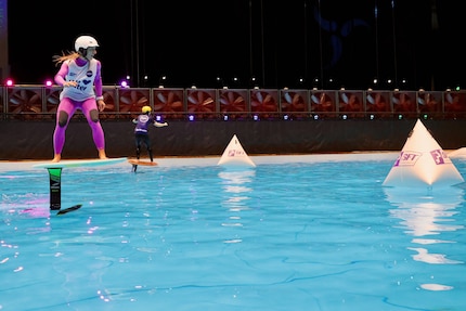 Voll konzentriert und mit technischem Können: die Schweizerin Sarah Spalinger.