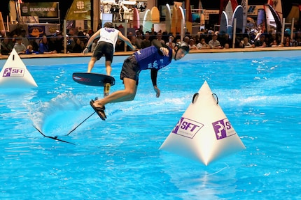 Voll in Action: Edan Fiander entscheidet die wichtigen Ausscheidungsrennen für sich.